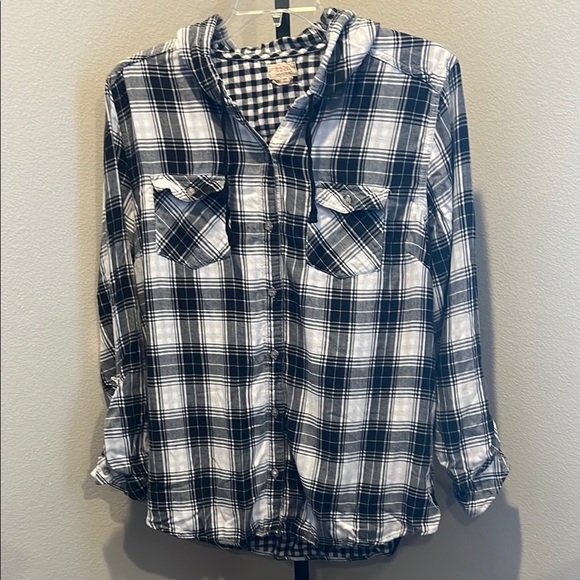Boston Traders Tops - Boston Traders Monochrome Checkered Shirt